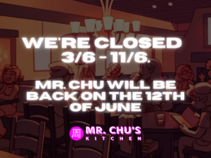 Were closed from 36 116. Mr. Chu will be back on the 12th of June
